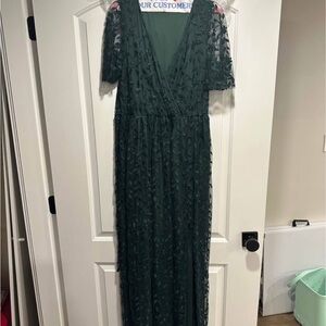 Marseille Embossed Maxi Dress | Large Elegant Women's Evening Dress